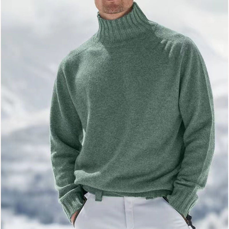 Adam - Warm Lange Ärmel Hoher Hals Pullover