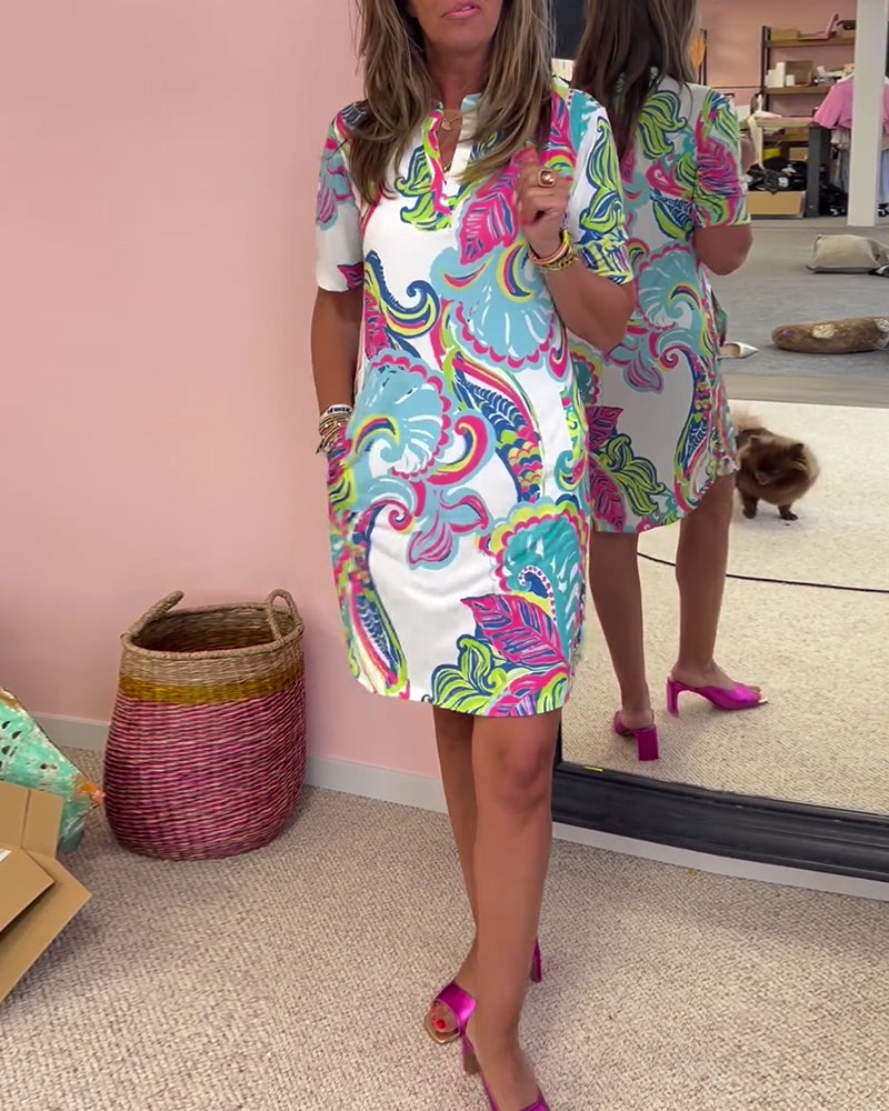 Elysia – Wunderschönes Sommerkleid Mit Blumendruck