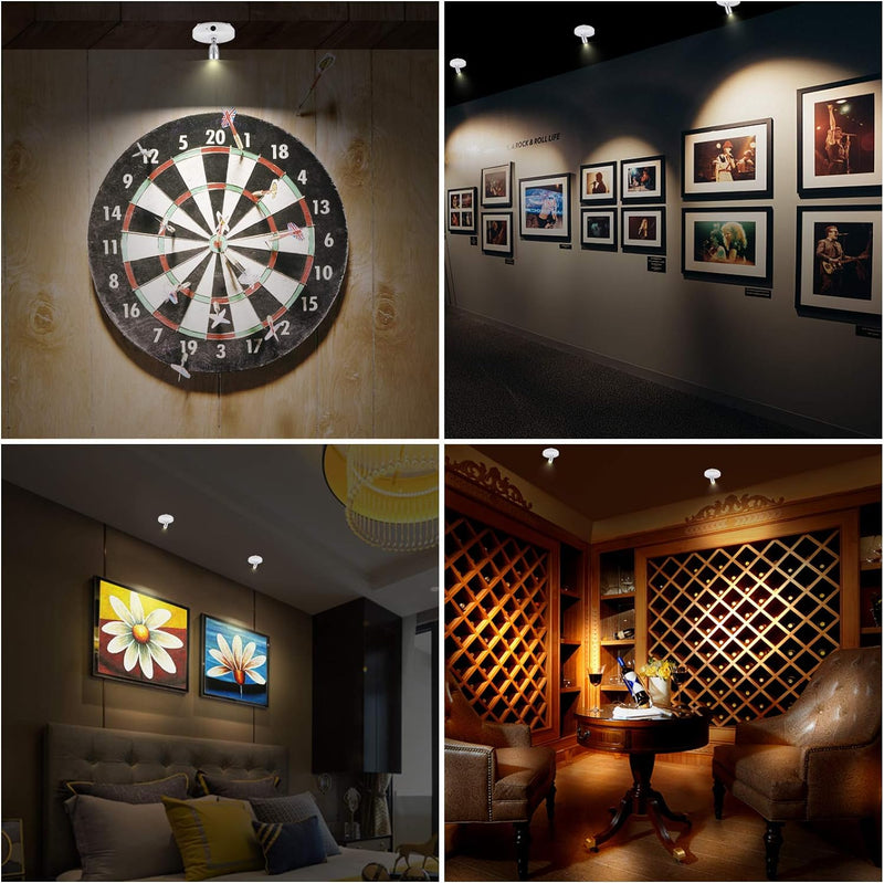 LumiProject - Zuverlässige Projektorlampe mit multidirektionalem Scheinwerferlicht für Kunst und Dekoration