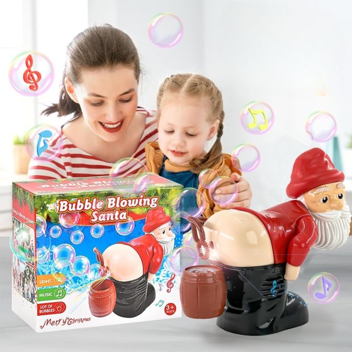 BubbleGiggle - Verspielt Weihnachtsmann Blase Figure für Festlicher Spaß