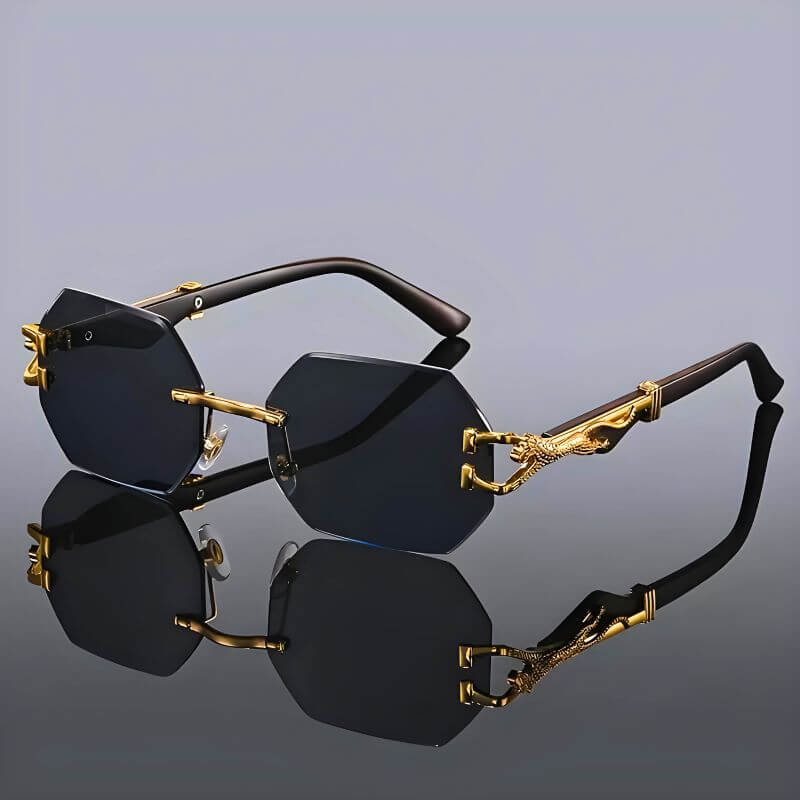 Amelie – Leichte Sonnenbrille mit goldenen Akzenten und UV Schutz