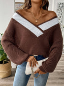 Ylva - Bequemer lockerer Pullover mit langen Ärmeln