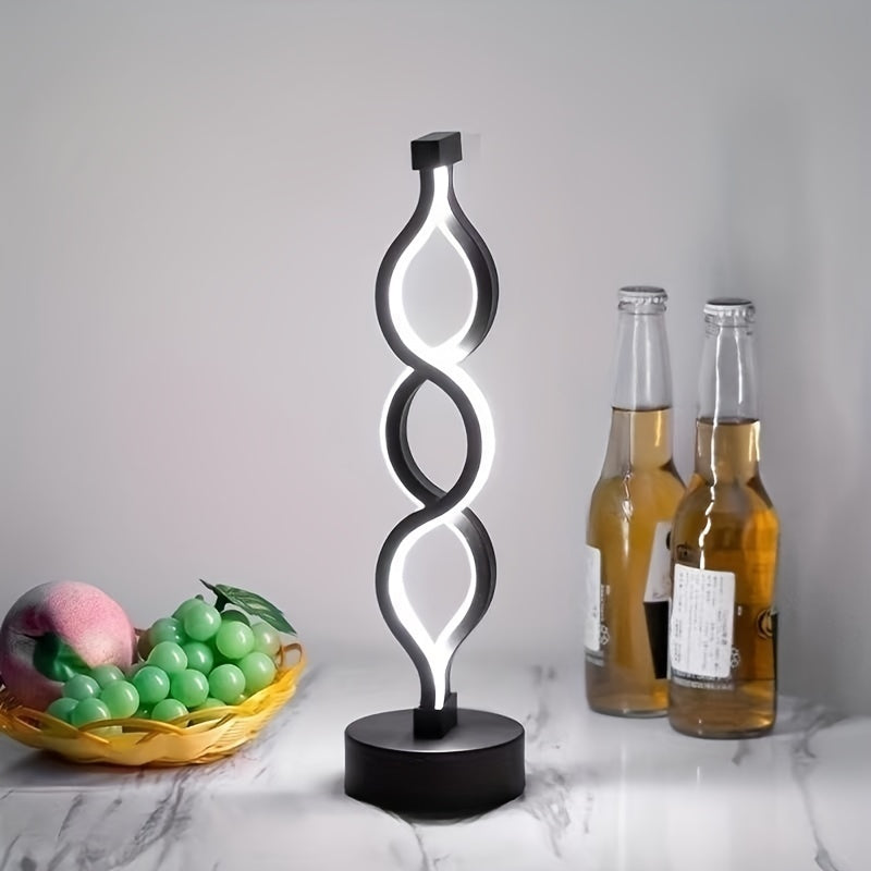 SpiraGlow – Spiralförmige LED Tischleuchte für einzigartige Beleuchtung und stimmungsvolles Leuchten