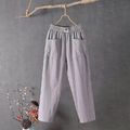 Esra - Lockere Passform Hosen mit elastischem Bund und Taschen