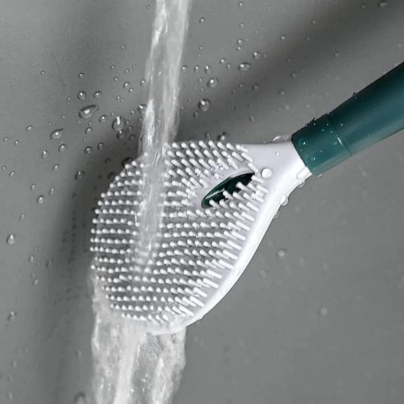 FlexiClean - Toilettenbürste mit flexiblem Kopf und Hygieneständer