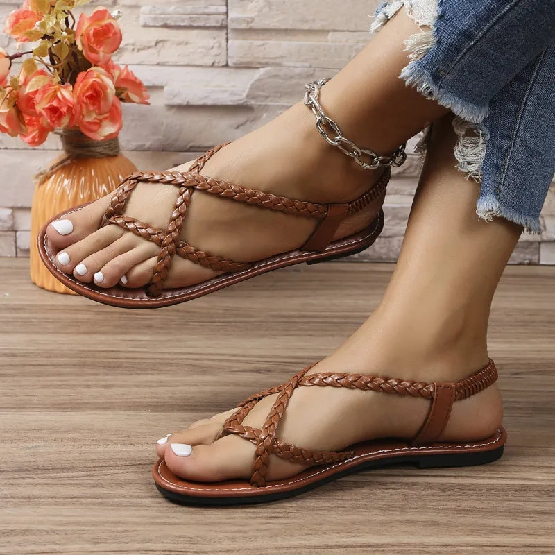 Emma – Sandalen mit offener Spitze verstellbarem Riemen und rutschfester Sohle