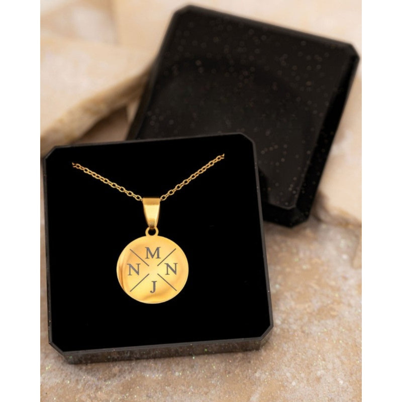 Muttertag – Herzliche Goldkette mit personalisierter Buchstabengravur