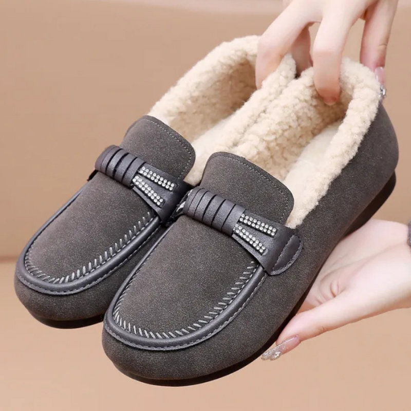 Anna - Freizeitschuhe mit warmem Fellfutter und rutschfester Sohle
