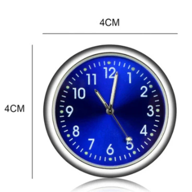 AutoTick - Mini Analoguhr mit runder Form für den Autoinnenraum