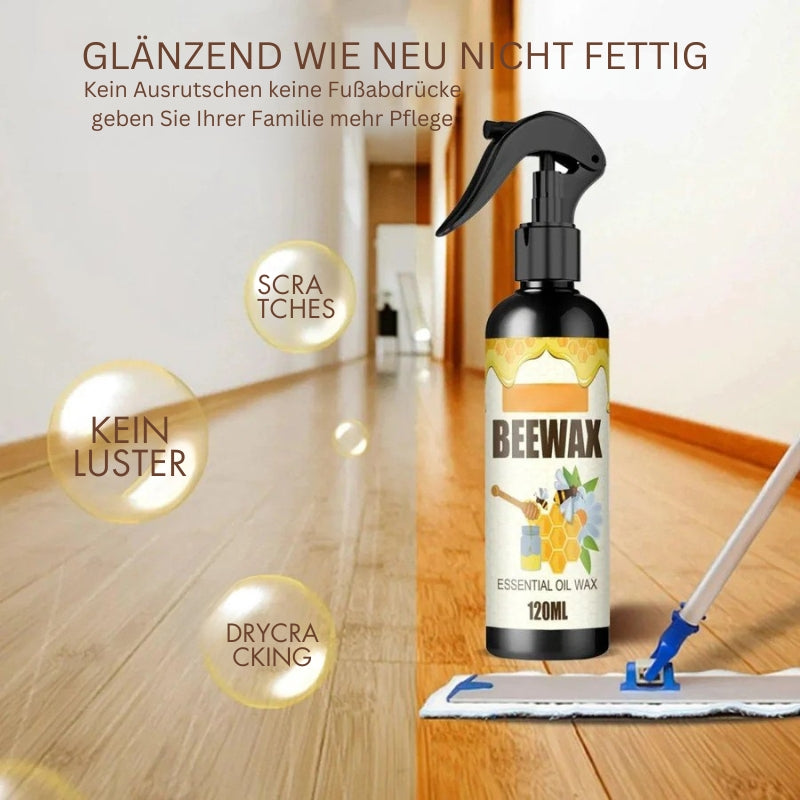ShinePro - Bienenwachsspray für Holzmöbel und Böden mit glattem Glanz | 1+1 Gratis