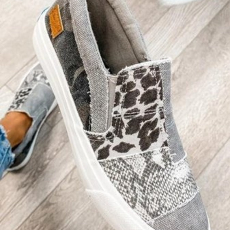 Simone – Modische Turnschuhe im Leopardenmuster mit rutschfester Sohle und Fußgewölbeunterstützung