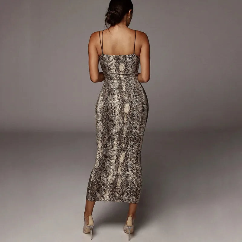 Anna – Stilvolles ärmelloses Kleid mit V Ausschnitt und Spaghettiträgern