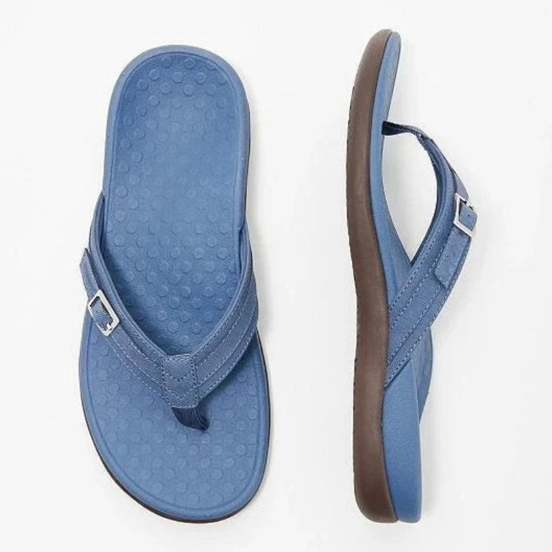 Renate – Bequeme Flipflop Hausschuhe mit Fußgewölbeunterstützung