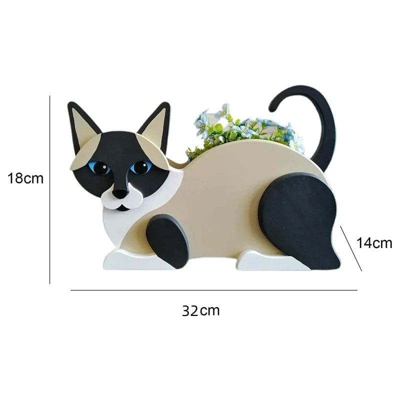 KittyBloom – Blumentöpfe in Katzenform für den Garten als Dekoration für drinnen und draußen