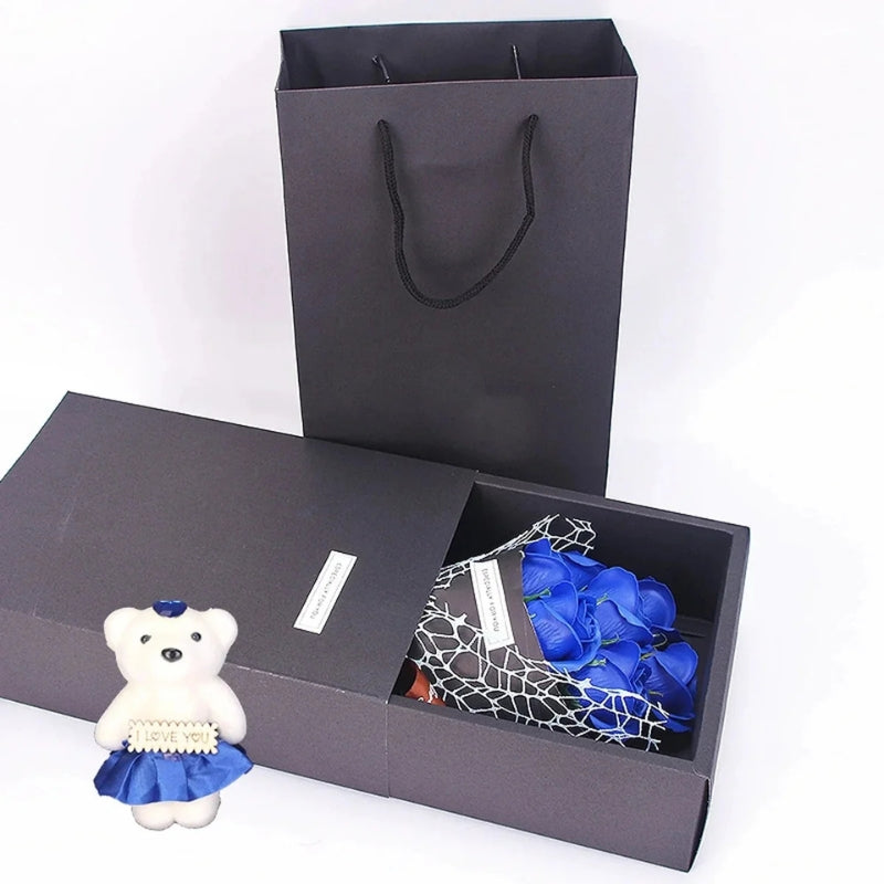 RoseAura - Rosen Seifenstrauß Geschenkbox mit floralem Duft