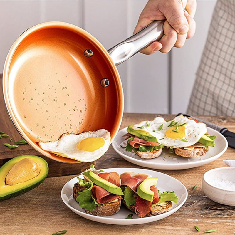 PanTelli - Deluxe Bratpfanne kompatibel mit Gas und Induktionsherden