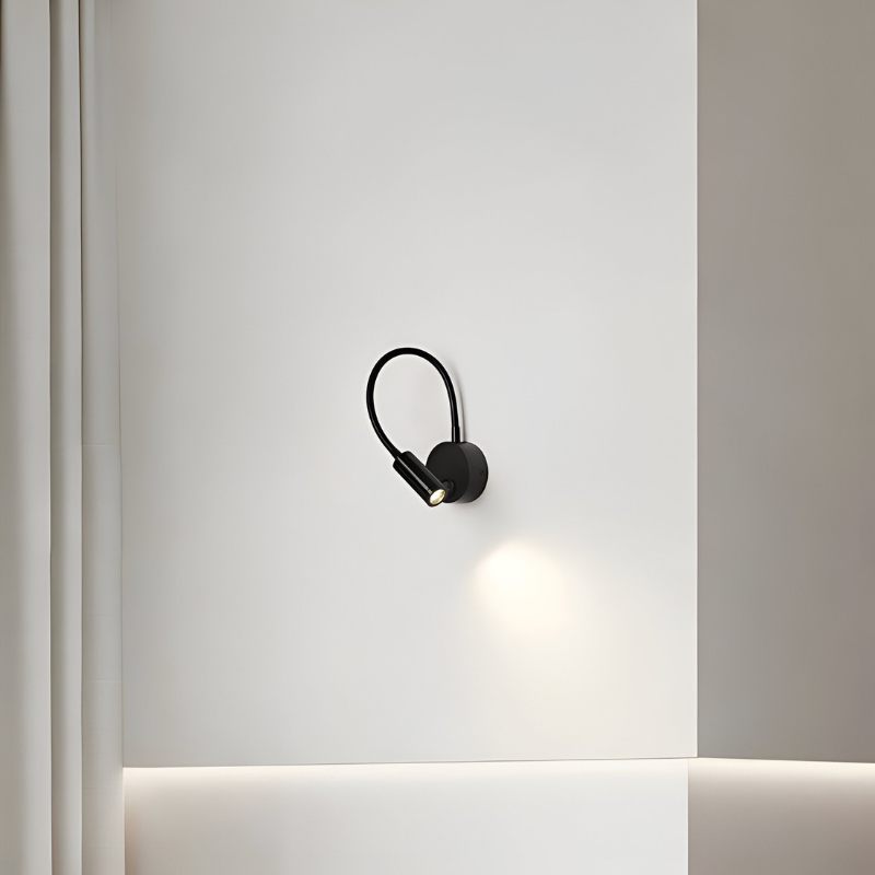 FlexiGlow – Moderne LED Nachttischlampe mit flexiblem Schwanenhals und 360° Drehung