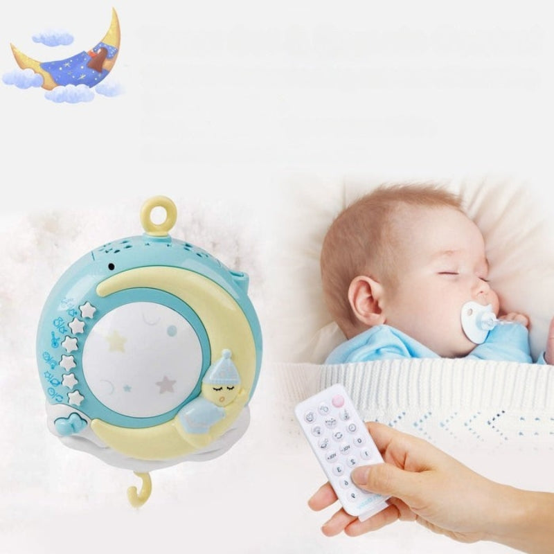 DreamBuds – Mobile fürs Kinderbett mit hängendem Spielzeug sanfter Musik und ferngesteuerten Nachtlichtern