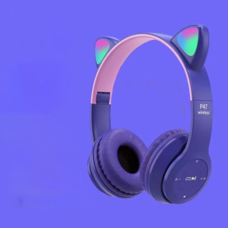 KittyAudio – Kabelloses Bluetooth Headset mit LED Katzenohren und Mikrofonsteuerung