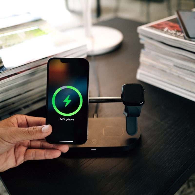 ChargeXpert – 3 in 1 Kabellose Ladestation für Uhr und AirPods