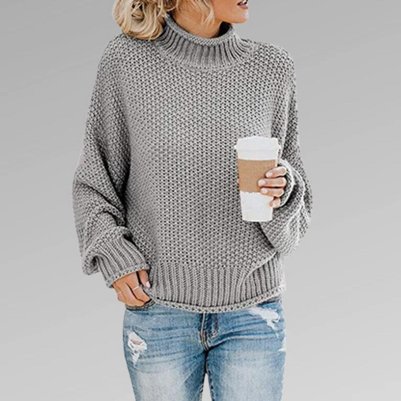 Sophia - Lässiger Rollkragenpullover mit lockerer Passform und langen Ärmeln