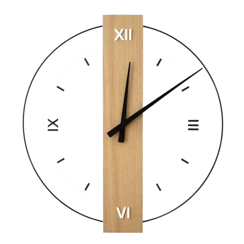 MuteClock – Leise runde Wanduhr mit minimalistischem Entwerfen