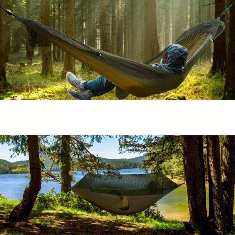 CampNest – Doppelhängematte mit Moskitonetz und Schnellöffnungsdesign