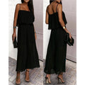 Anika – Trägerloser Jumpsuit mit fließendem Saum und bequemer Passform