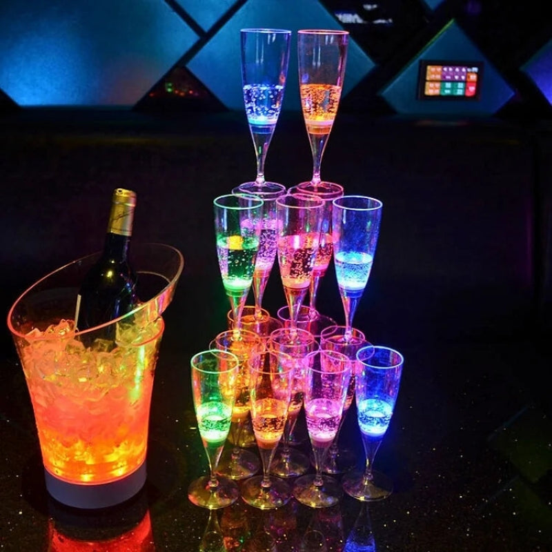 GlowSip – LED Weinglas Satz mit farbwechselndem Lichteffekt