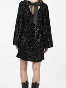 Anna – Stilvolles Langarmkleid mit Rundhalsausschnitt und Schleifendesign