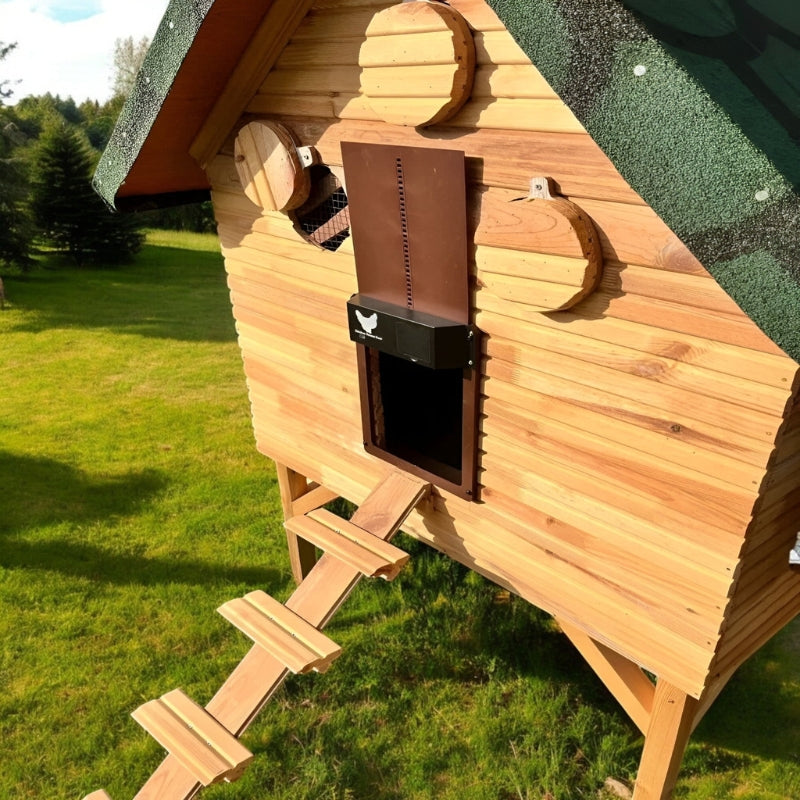 CluckShield – Automatischer Türschließer mit Lichtsensor für Hühnerställe