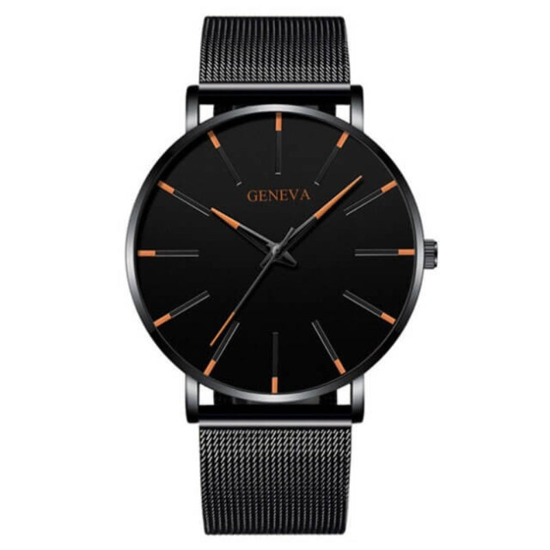 Anton – Einzigartige rundem Zifferblatt Uhr mit  verstellbarem Armband