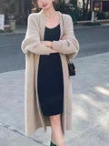 Dagmar – Langarm Strickjacke mit Taschen und lockerer Passform