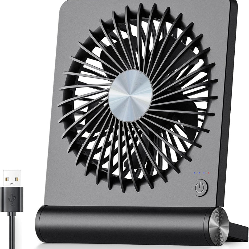 AirHush – Kompakter Tischventilator mit leisem Luftstrom und einstellbarer Neigung
