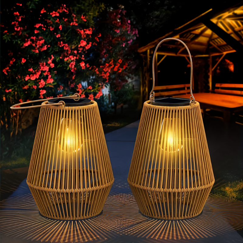 SolarGlow – Solarlaternen für den Außenbereich mit einzigartigem Design und warmem Licht
