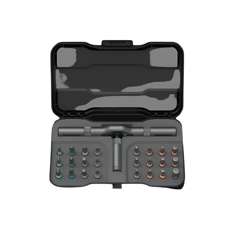 QuickFixer – Kompaktes 24 in 1 Multitool Reparaturset mit Schraubendrehersatz