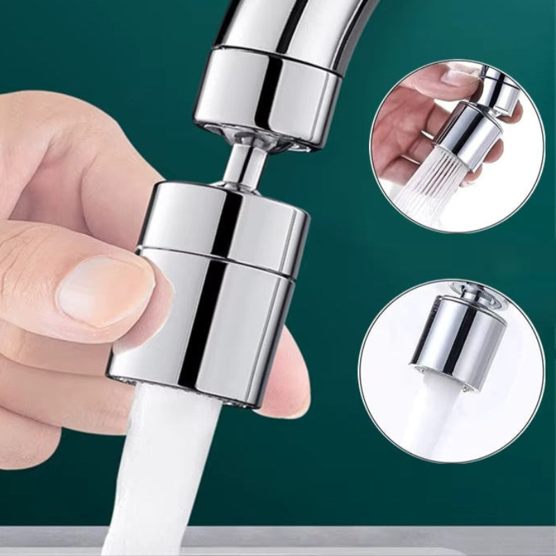 AquaFlex – 360° verstellbarer Wasserhahnaufsatz mit zwei Sprühmodi