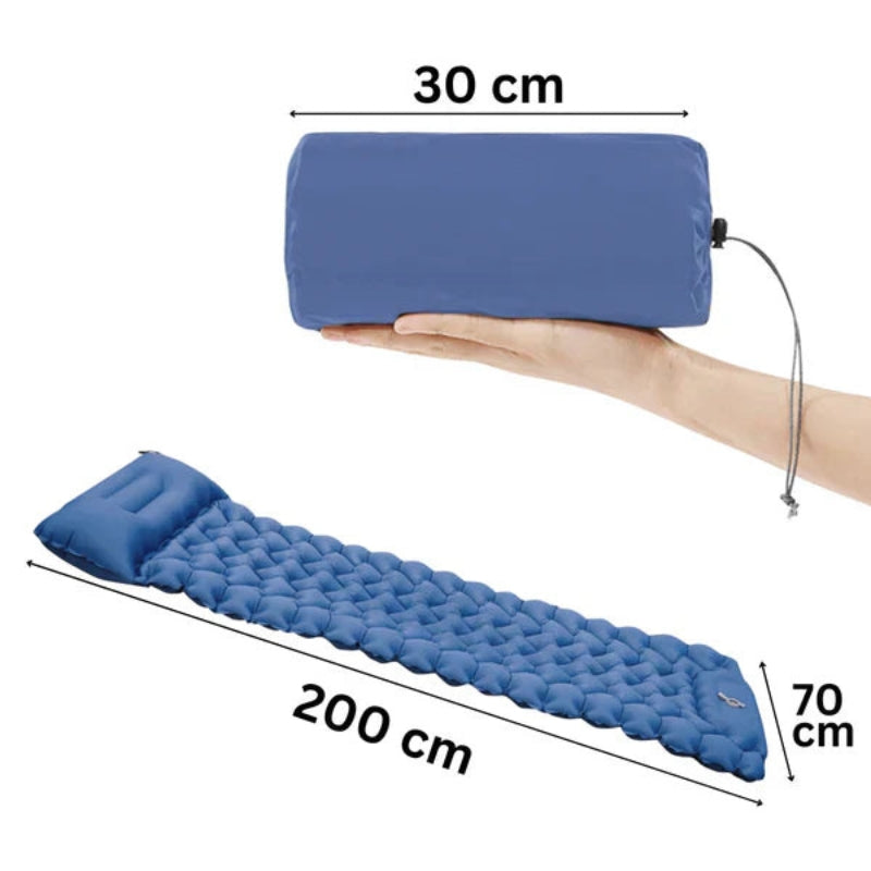 QuickRest – Schnellaufblasende Luftmatratze mit integriertem Kissen fürs Camping