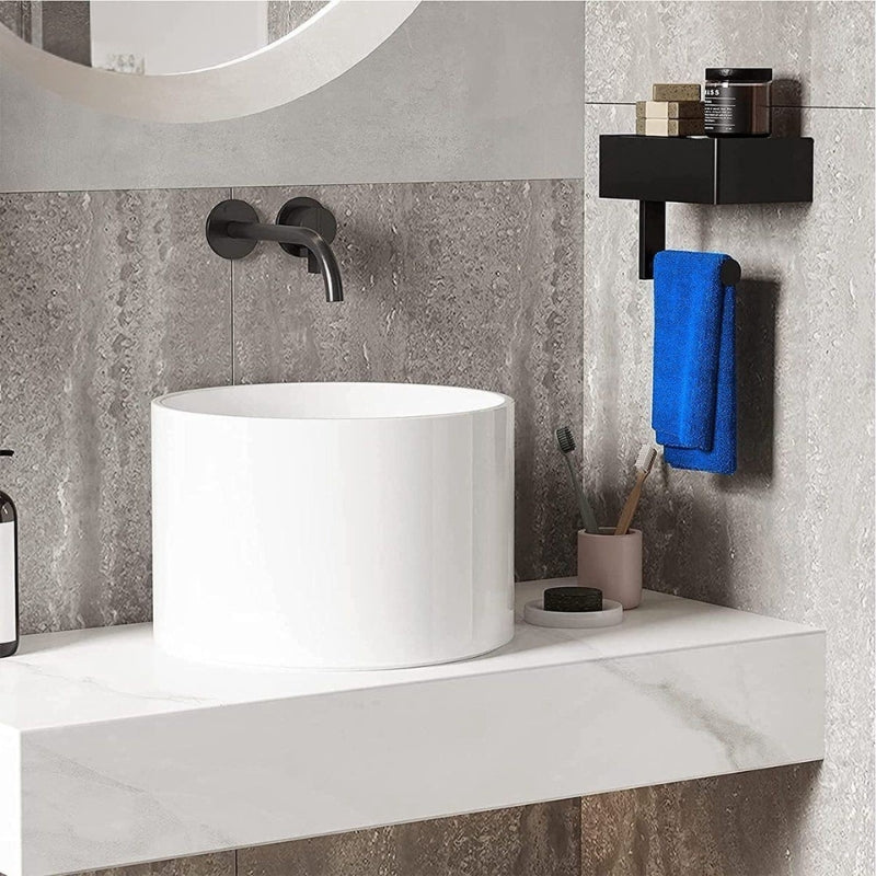 ShelfMate - Toilettenpapierhalter mit Ablagefläche und Tablett für die Organisation im Badezimmer