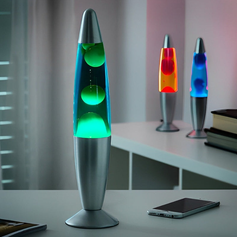 PulseLight – Lava Tischlampe für ein entspanntes Ambiente und modernen Stil