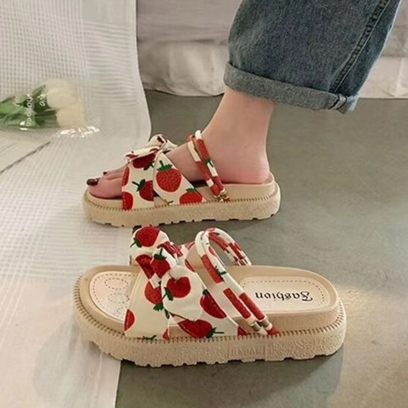 Sabina - Bequeme Sandalen mit Schleife und rutschfester Sohle