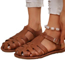 Amelie – Flache Sandalen mit rutschfester Sohle und Schnallenriemen für sicheren Halt