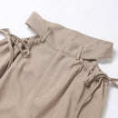 Zianah – Modische Hohe Taille Weites Bein Hose mit lockerer Passform