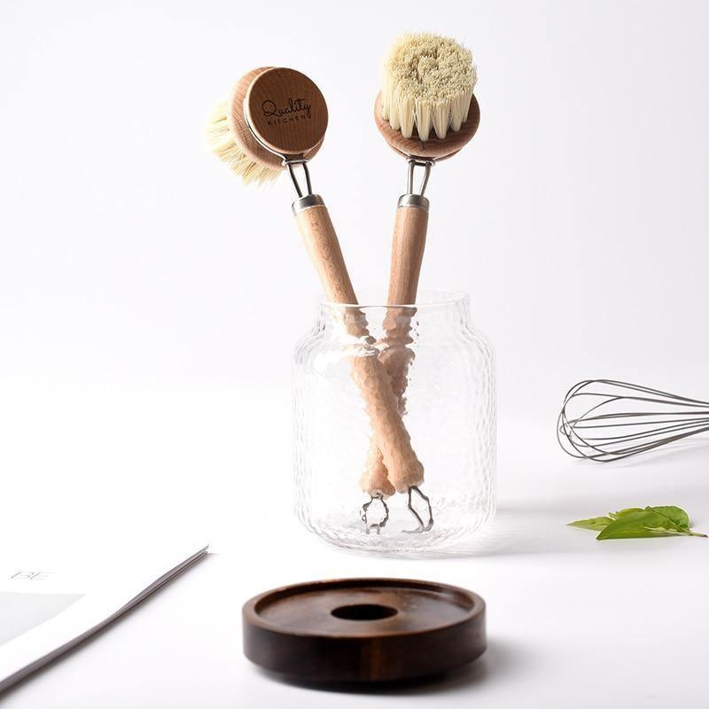 EcoScrub – Strapazierfähige Spülbürste mit kurzem rundem Griff