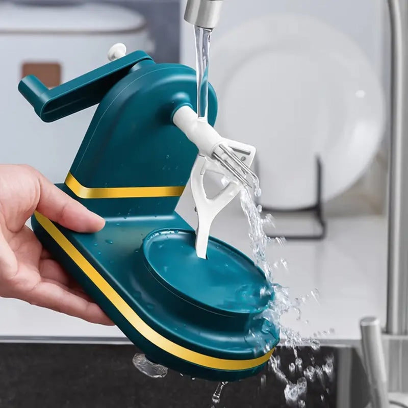 CrankPeel – Handkurbel Küchenschäler für müheloses Zubereiten von Obst und Gemüse