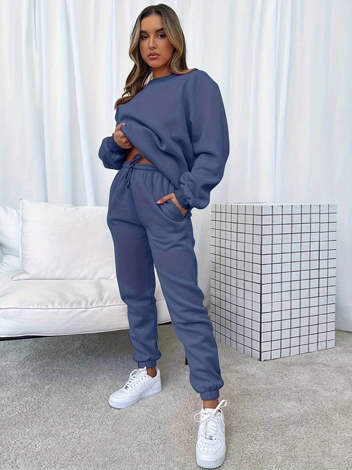 Clara - Langärmelig Top Und Hosen Zweiteiliges Set