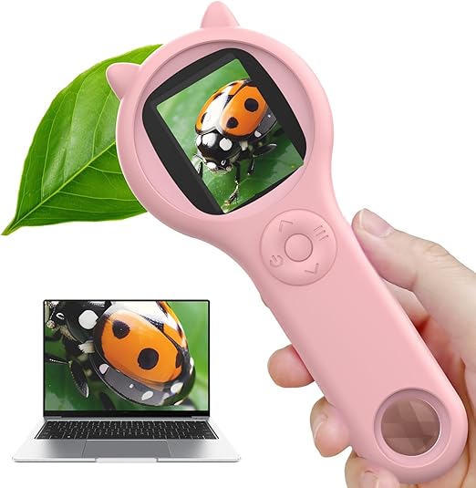 SnapZoom - LED Beleuchtung Einstellbar Helligkeit Kinder Mikroskop