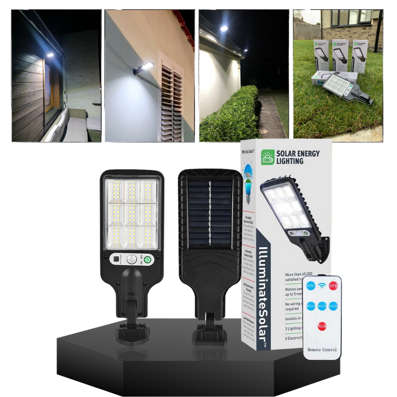 LumiRay - Solarbetriebene LED Außenlampe mit automatischer Aktivierung und heller Beleuchtung