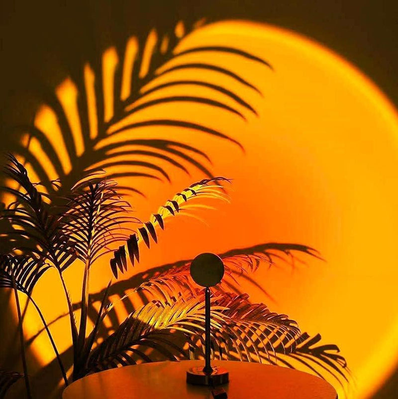SunLume - USB Sonnenuntergangsprojektionslampe mit 360° drehbarem Kopf für entspannende Atmosphäre