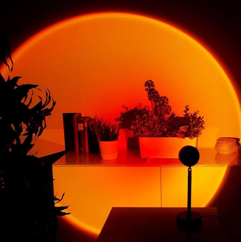 SunLume - USB Sonnenuntergangsprojektionslampe mit 360° drehbarem Kopf für entspannende Atmosphäre